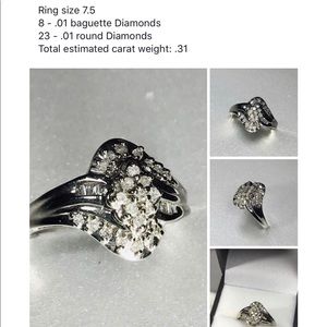 White gold Diamond ring
